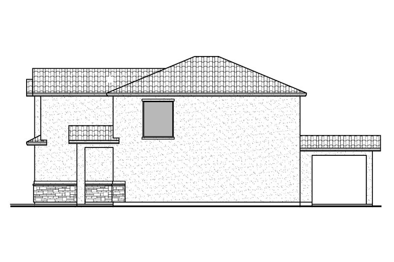 House Blueprint - Exterior - Other Elevation 1 for Mediterranean House Plan #1073-21 - 4 bed, 3.5 bath