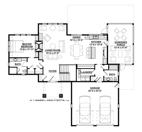 House Design - Ranch Floor Plan - Main Floor Plan #928-283