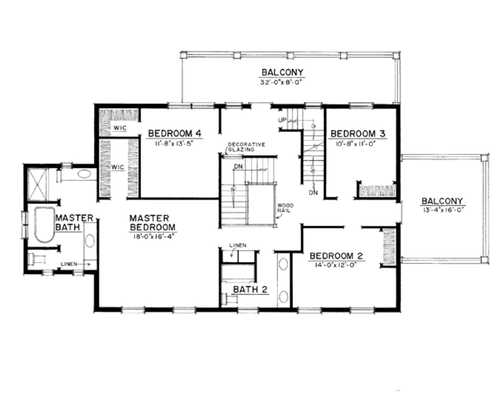 Colonial Style House Plan 4 Beds 3 Baths 2914 Sq/Ft Plan