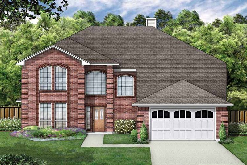 Dream House Plan - Traditional Exterior - Front Elevation Plan #84-715