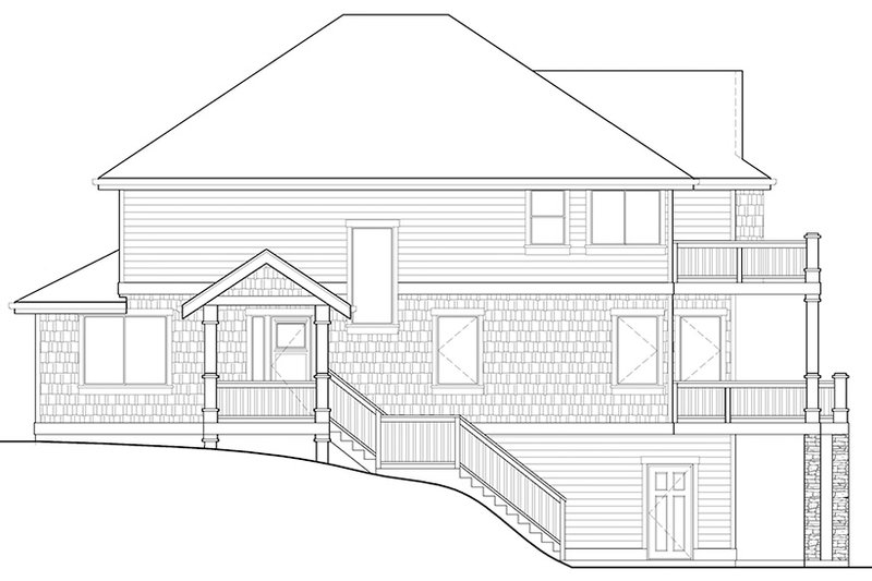 Home Plan - Exterior - Other Elevation 1 for Craftsman House Plan #569-23 - 5 bed, 3 bath