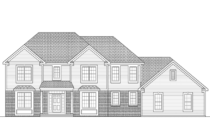 Home Plan - Exterior - Front Elevation 3 for Traditional House Plan #328-334 - 4 bed, 3 bath