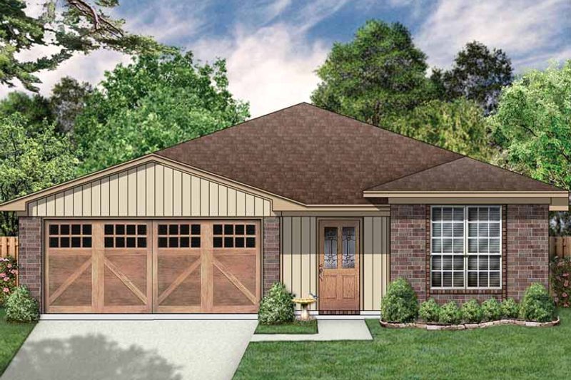 Home Plan - Exterior - Front Elevation 3 for Traditional House Plan #84-670 - 3 bed, 2 bath