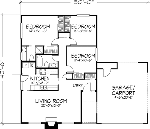 Home Plan - Mediterranean Floor Plan - Main Floor Plan #320-1375