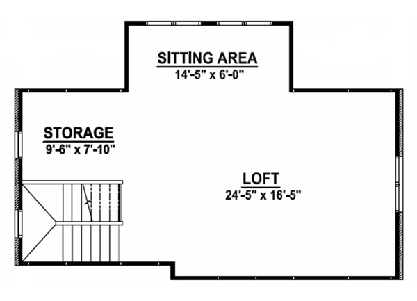 Dream House Plan - European Floor Plan - Upper Floor Plan #1064-10