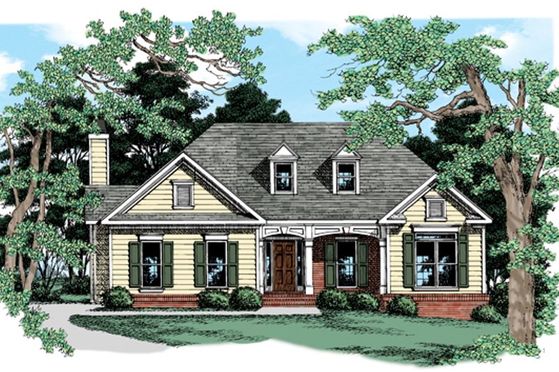 Dream House Plan - Country Exterior - Front Elevation Plan #927-658