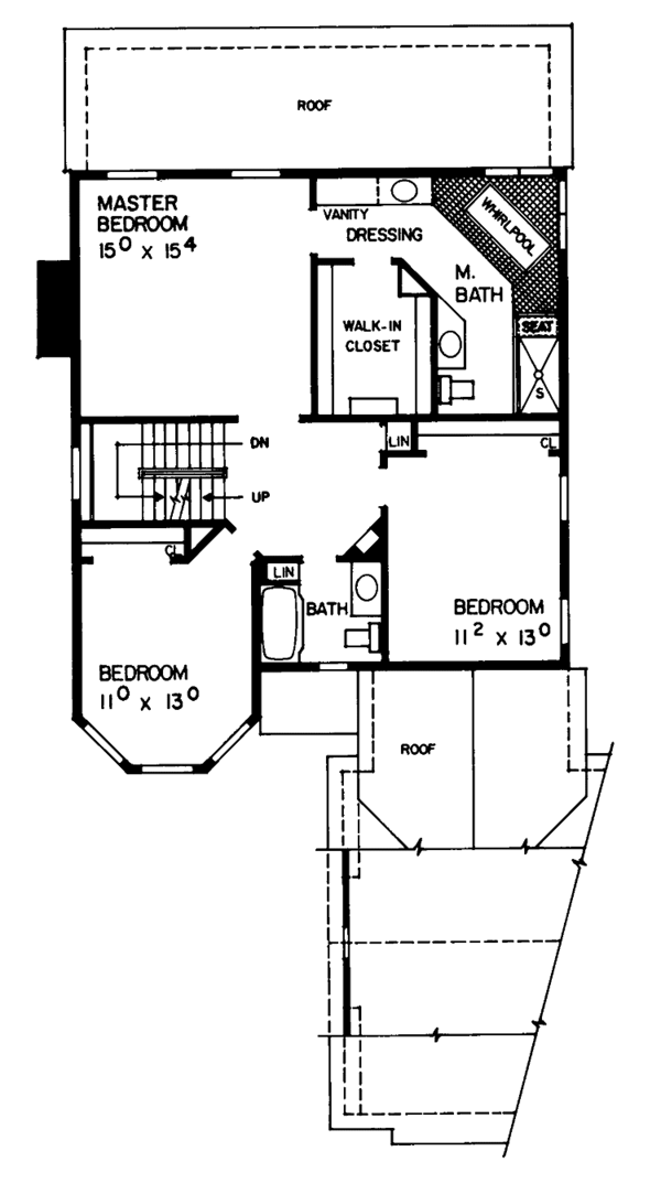 Home Plan - Victorian Floor Plan - Upper Floor Plan #72-890