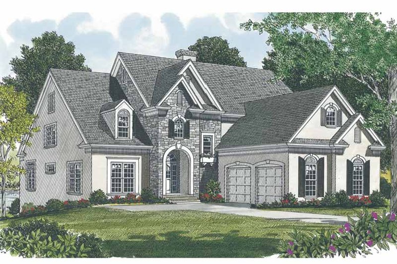 Home Plan - Exterior - Front Elevation 3 for Traditional House Plan #453-529 - 3 bed, 2.5 bath