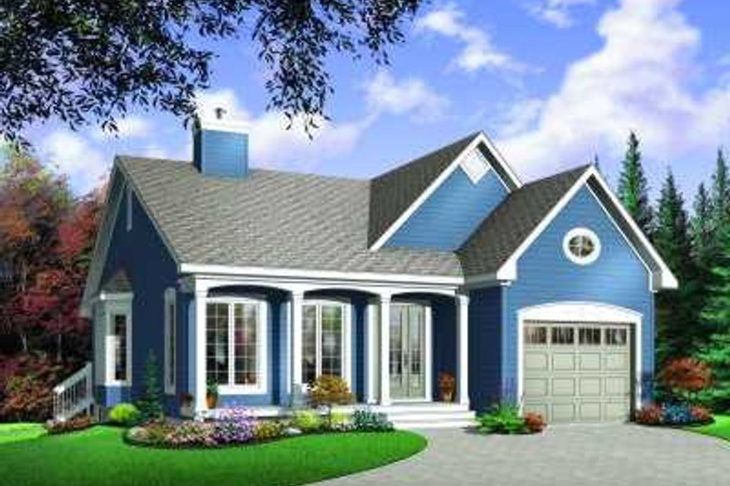 Architectural House Design - Country Exterior - Front Elevation Plan #23-350