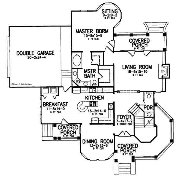 Dream House Plan - Victorian Floor Plan - Main Floor Plan #952-234