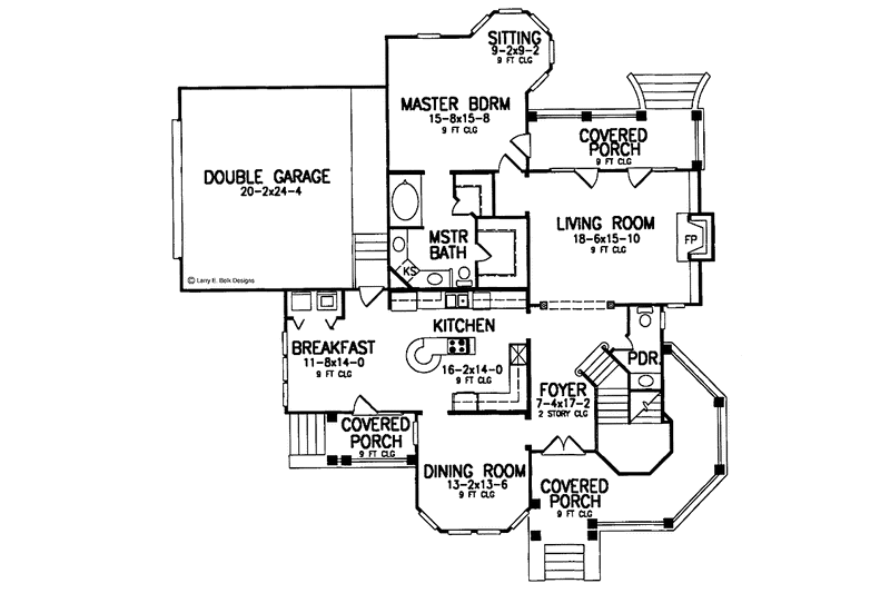 Home Plan - Floor Plan - Main Floor for Victorian House Plan #952-234 - 3 bed, 2 bath