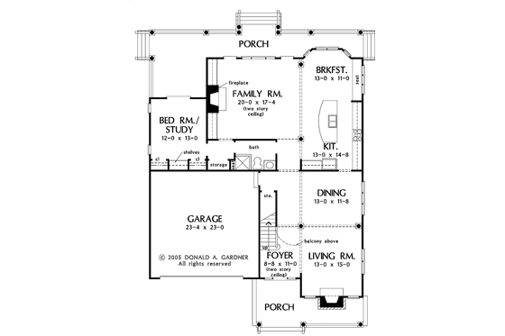 Floor Plan - Main Floor for Traditional House Plan #929-787 - 4 bed, 4 bath