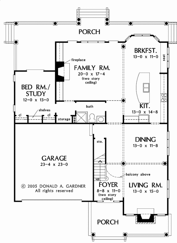 Home Plan - Traditional Floor Plan - Main Floor Plan #929-787