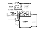 Contemporary Style House Plan - 3 Beds 2.5 Baths 1931 Sq/Ft Plan #405-270 