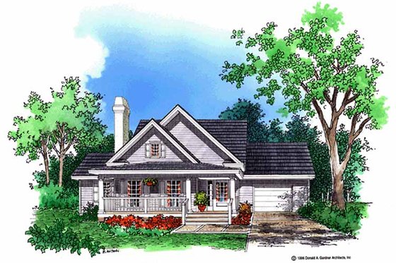 Exterior - Front Elevation 3 for Country House Plan #929-254 - 3 bed, 2.5 bath