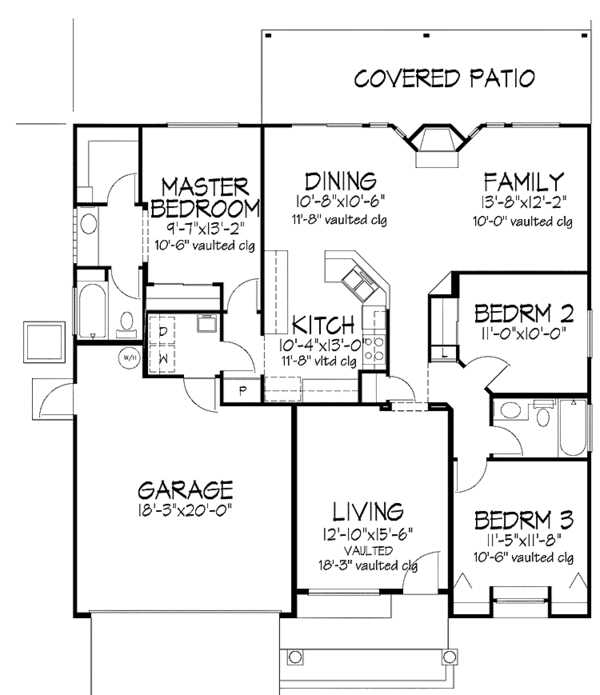 Dream House Plan - European Floor Plan - Main Floor Plan #320-984