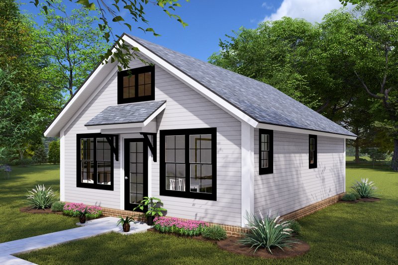House Design - Exterior - Other Elevation for Cottage House Plan #513-2235 - 2 bed, 1 bath