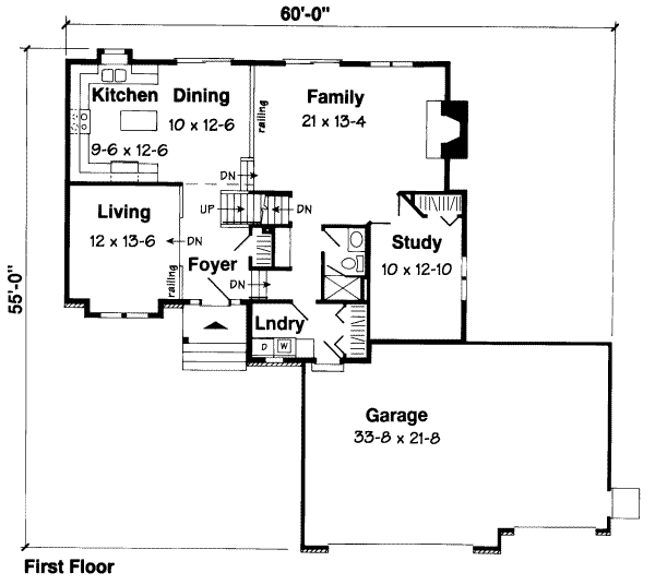 Traditional Floor Plan - Main Floor Plan #312-386
