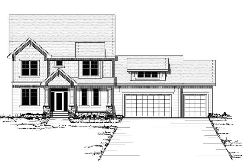 Dream House Plan - European Exterior - Front Elevation Plan #51-629