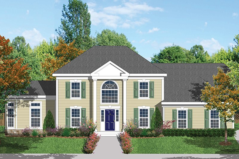 Dream House Plan - Classical Exterior - Front Elevation Plan #1053-62