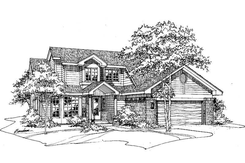 House Design - Country Exterior - Front Elevation Plan #320-931