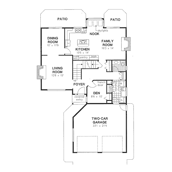 Dream House Plan - Traditional Floor Plan - Main Floor Plan #18-8964