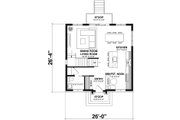 Country Style House Plan - 3 Beds 2 Baths 1365 Sq/Ft Plan #23-2327 