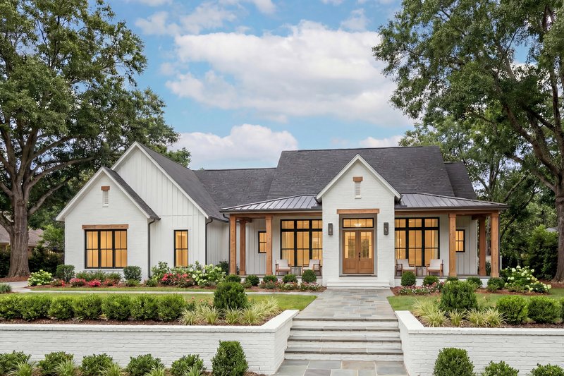 Architectural House Design - Exterior - Front Elevation 3 for Farmhouse House Plan #430-423 - 4 bed, 3.5 bath