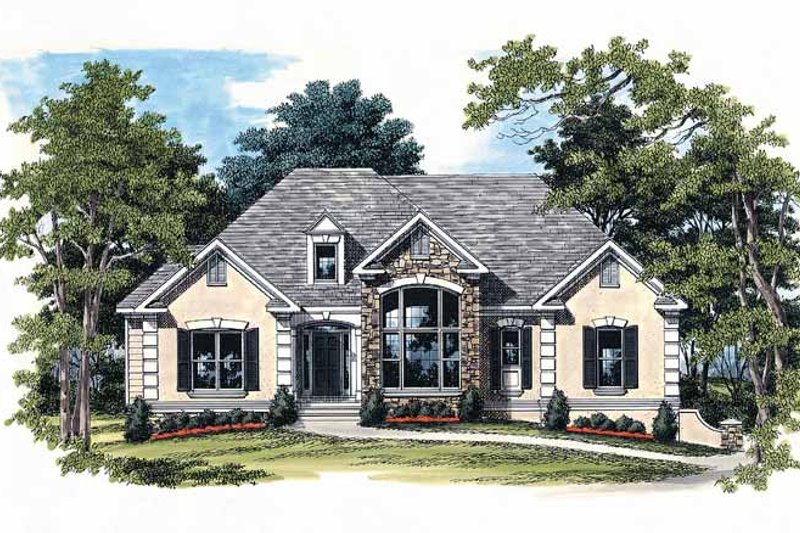 House Blueprint - Country Exterior - Front Elevation Plan #927-224
