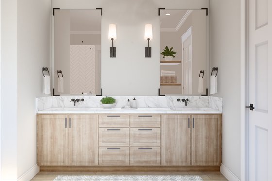 Interior - Master Bathroom for Farmhouse House Plan #430-260 - 4 bed, 3.5 bath