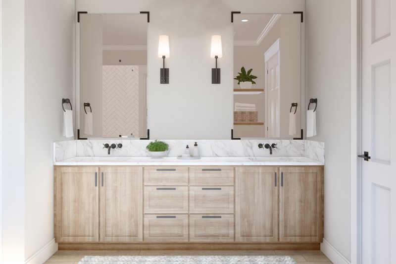 House Plan Design - Interior - Master Bathroom for Farmhouse House Plan #430-260 - 4 bed, 3.5 bath