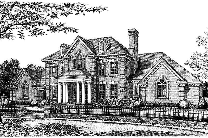 Architectural House Design - Classical Exterior - Front Elevation Plan #310-1028