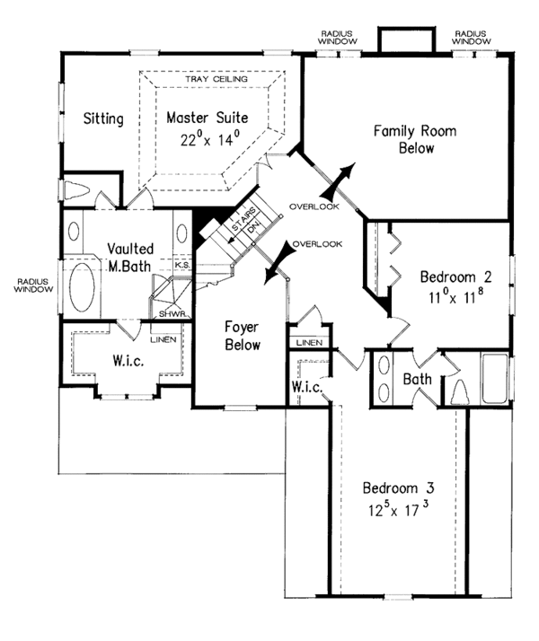 Dream House Plan - Country Floor Plan - Upper Floor Plan #927-647