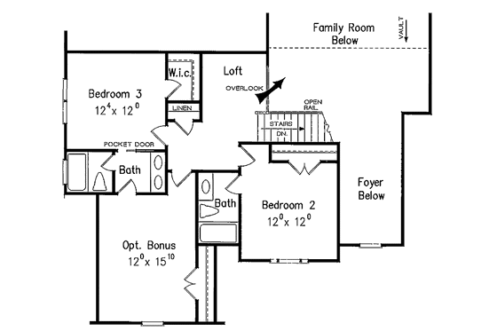 Floor Plan - Upper Floor for Colonial House Plan #927-587 - 4 bed, 4 bath