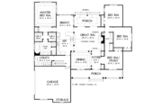 Craftsman Style House Plan - 4 Beds 2 Baths 2342 Sq/Ft Plan #929-415 