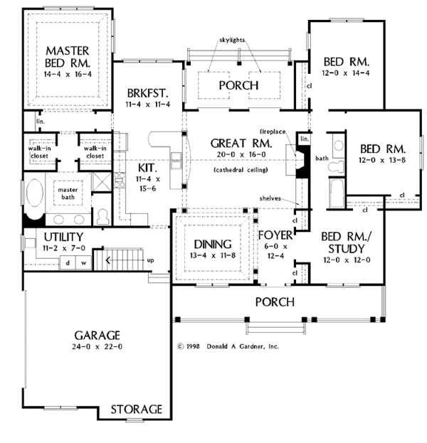 House Design - Craftsman Floor Plan - Main Floor Plan #929-415