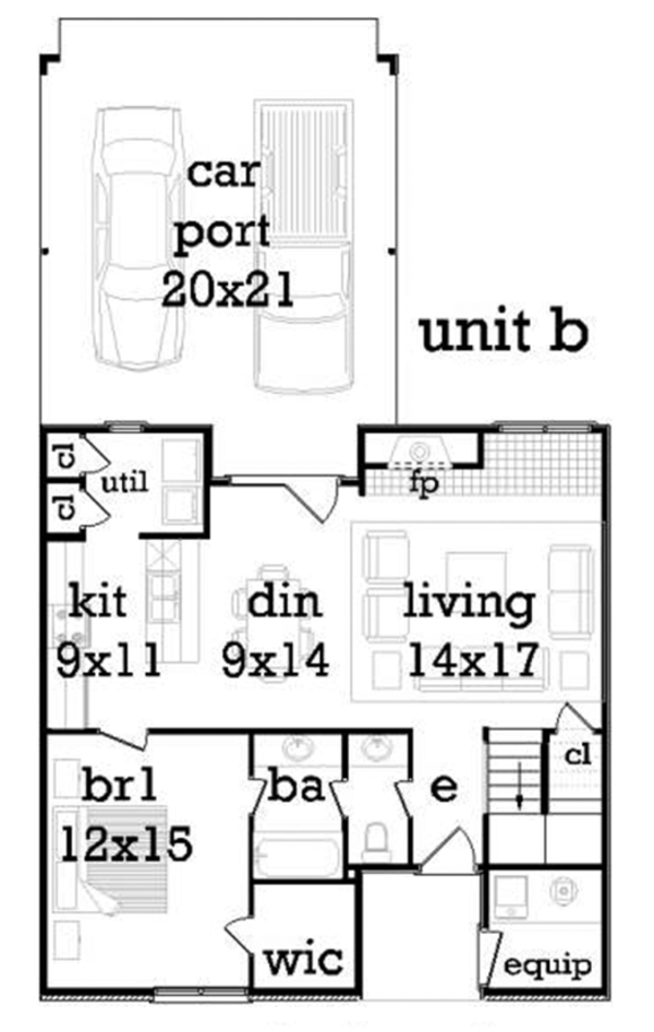 Home Plan - Traditional Floor Plan - Main Floor Plan #45-452