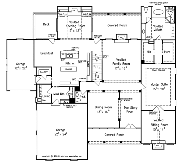 Home Plan - Traditional Floor Plan - Main Floor Plan #927-326