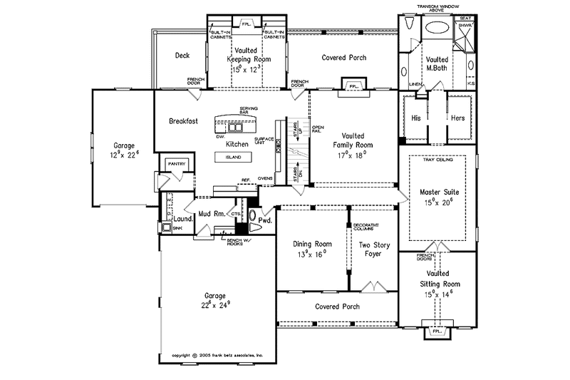 Home Plan - Floor Plan - Main Floor for Traditional House Plan #927-326 - 4 bed, 3.5 bath