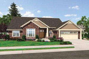 Home Plan - Craftsman Exterior - Front Elevation Plan #46-809