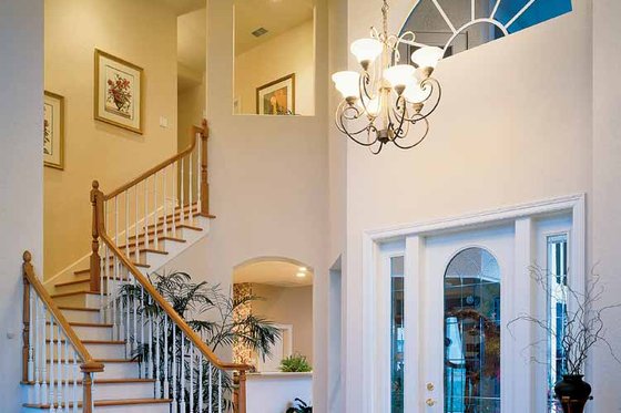 Interior - Entry for Mediterranean House Plan #930-50 - 4 bed, 3.5 bath