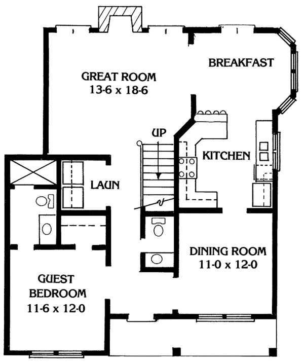 Home Plan - Country Floor Plan - Main Floor Plan #1014-42