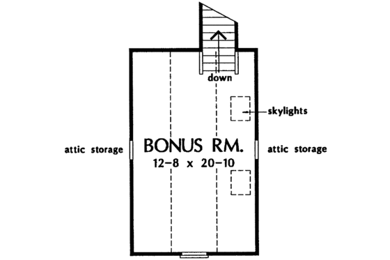Floor Plan - Other Floor for Ranch House Plan #929-244 - 3 bed, 2 bath