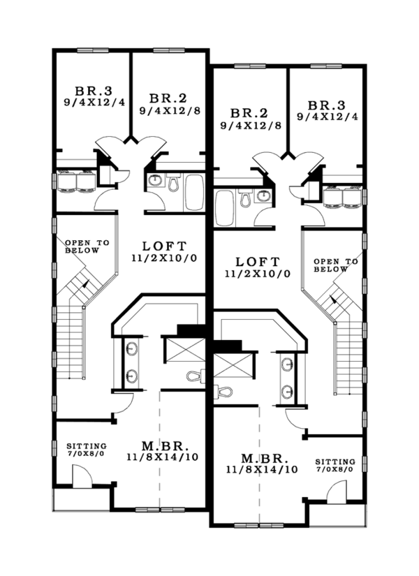 Dream House Plan - Craftsman Floor Plan - Upper Floor Plan #943-37