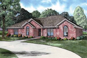 Ranch Exterior - Front Elevation Plan #17-2750