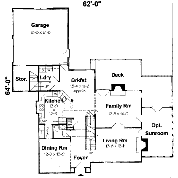 European Floor Plan - Main Floor Plan #312-468