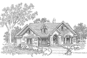 Traditional Style House Plan - 4 Beds 3 Baths 2360 Sq/Ft Plan #929-481 Exterior 