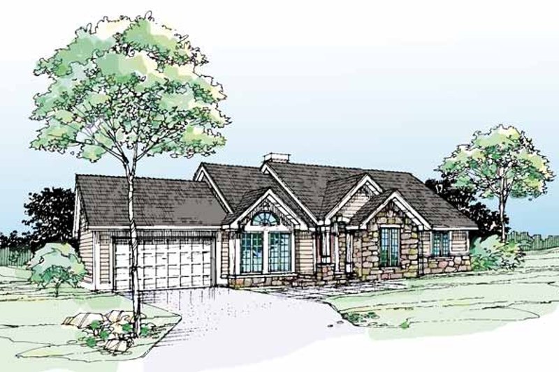 House Plan Design - Ranch Exterior - Front Elevation Plan #320-689