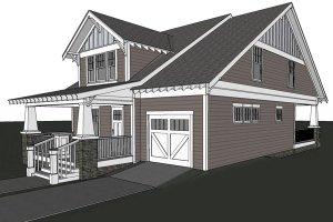 Exterior - Other Elevation for Craftsman House Plan #461-25 - 3 bed, 2.5 bath