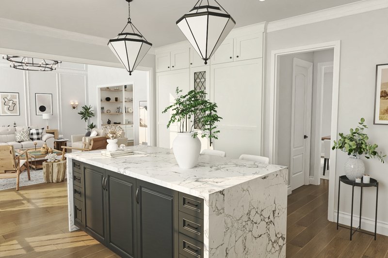 Home Plan - Interior - Kitchen 1 for Craftsman House Plan #54-711 - 3 bed, 2 bath